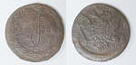 Монета  Екатерины II 5 копеек, 1764 года ЕМ (5)
