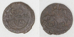 Монета  Екатерины II  Полушка 1769 г ЕМ (19)