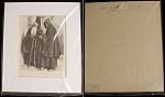 Гравюра 1880г Капуцины (Францисканцы), размер по рамке 21х25 см