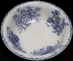 Таз для мытья рук, 1930-е годы, Villeroy & Boch, Германия, Дрезден, кобальт, d- 39 см, высота 13см