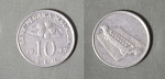 Монета 10 сен 1997 года Малайзия (8)