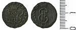 Монета Екатерины II  Полушка Сибирь  , 1775 г. 