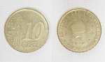 Монета 10 евроцентов 2001 год  Нидерланды (А105)