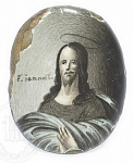 Икона "Святой Иоанн", 3,7 х 3 см.