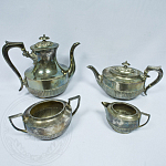 Кофейный сервиз из 4 предметов, James Dixon & Sons Sheffield, 2486 Англия