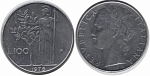 Монета 100 лир, 1976 год, Италия