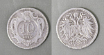 Монета 10 геллеров 1910 года Австрия (191)