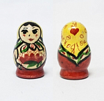 Игрушка Матрёшка, дерево, высота 4 см (1)
