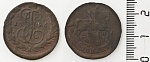 Монета  Екатерины II 1 копейка, 1796 г. е м 