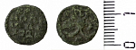 Монета  Петра I  Полушка  1720 г   