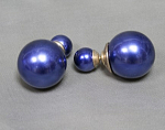 Серьги Шары синие, размер 2,5 см  (11)