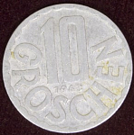 Монета 10 грошенов 1963 г Австрия (8)