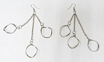 Серьги Три цепочки, длина 10,5 см (4)