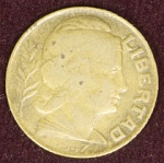 Монета 5 сентаво 1947 г. Аргентина (2)