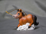 Елочная игрушка Конь, композиционная масса, размер 5,5х6 см (7)