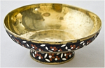 Конфетница, серебро, золочение, 3-хцв.эмаль. 139гр, 916пр, 50-е
