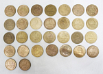 Подборка набор монет 5 копеек 30 шт.1926-1957 года (А40)