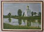 Картина "Покровский собор", Шашурин, масло, 1992 г, 73х53 см