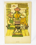 Настенное панно Курочка Ряба, Филатов, 1970-е  годы, фанера, лак, размер 40х26 см