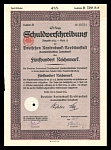 Облигация 500 рейхсмарок 1934 г Германия № 10301