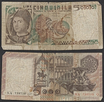 Банкнота 5000 лир 1979-83 гг, Италия, 738710
