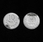 Монета  10 грошей 1949 год Польша (2)