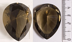 Кварц дымчатый, грушевидный. Размер 44,7х34,3х24,0мм. 165ct .  Чистота WS.  № 10.23