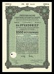 Облигация 1000 рейхсмарок 1941 г Германия № 48371