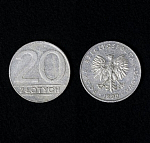 Монета 20 злотых 1990 год Польша