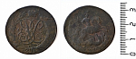 Монета  Елизаветы 2 копейки, 1757 