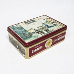 Банка жестяная, Lambertz, 1990 г, Европа, размер 18х13х6 см