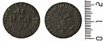 Монета  Петра I Деньга 1707 г   (Н)