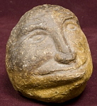 Статуэтка Голова, глина, Аркаим, высота 6,5 см