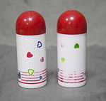 Солонки 2 шт. пластик, высота 9,5 см  (13)