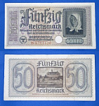 Банкнота 50 марок 1940-1945 года Германия  (А5)