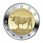 Монета 2 евро Мальты 2025 г. Мальтийский бык