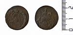 Монета  Екатерины II Деньга 1772 г 