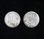 Монета  10 эре 1934 год  Швеция
