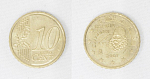 Монета 10 евроцентов 2007 год  Испания (А38)