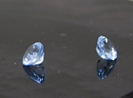 Набор 2 шт Топазы голубые , диаметр 6 мм  общее 2,3 ct  (8)