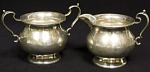 Сливочник и сахарница, серебро, Стерлинг, 1950-е годы, Англия, 204 гр