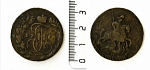 Монета  Екатерины II 2 копейки, 1763 г. мм 