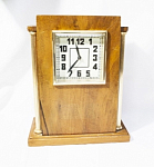 Часы настольные Владимир, 1957, получасовой бой, с ключом, размер 28х24х23 см
