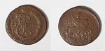 Монета  Екатерины II  Полушка 1770  г ЕМ  (16)