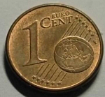 Монета 1 евроцент 2007 г.Германия