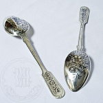 Столовые ложки 2 шт., 875 пр, 165гр, чернь 