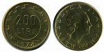 Монета 200 лир, 1978 год, Италия