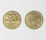 Монета  25 копеек 2012 год  Украина