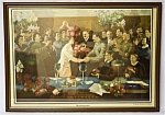 Литография с картины 20-х Незабывемое (прижизненная) 35х49см