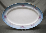 Блюдо под гуся, Кузнецов в Будах, живопись, сколы, размер 46,5х31,5 см  (7)